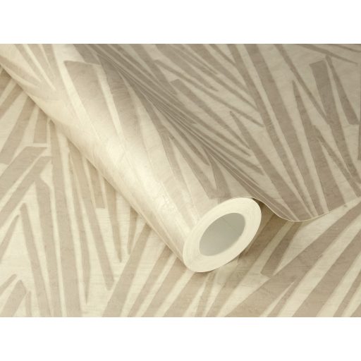 Mikádó játékra emlékeztető inovatív grafikus 3D minta bézs és bézsarany tónus fémes hatás tapéta