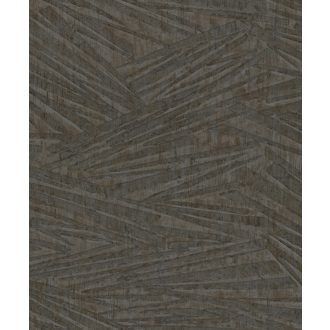   Mikádó játékra emlékeztető inovatív grafikus 3D minta antracit és bronzbarna tónus fémes hatás tapéta