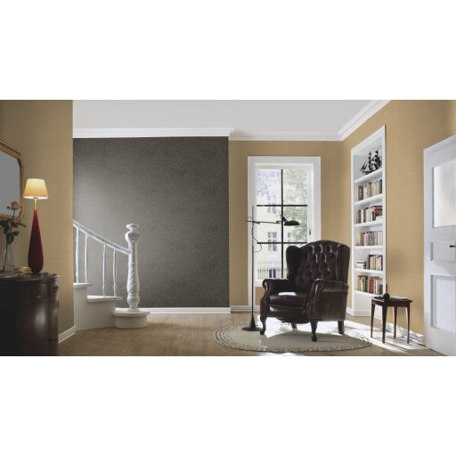 Mikádó játékra emlékeztető inovatív grafikus 3D minta antracit és bronzbarna tónus fémes hatás tapéta