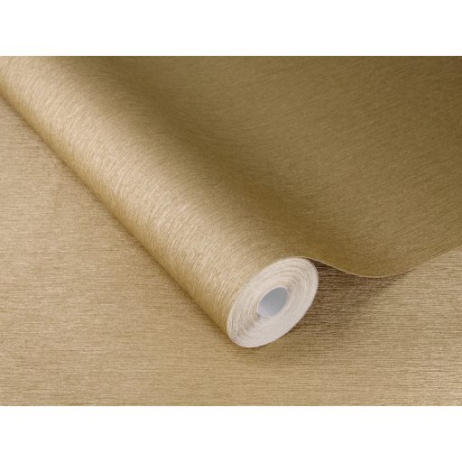 Kifinomult vonalmintázatú strukturált egyszínű minta nemes arany tónus fémes hatás tapéta