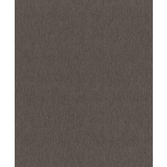   Kifinomult vonalmintázatú strukturált egyszínű minta sötétbarna tónus fémes hatás tapéta