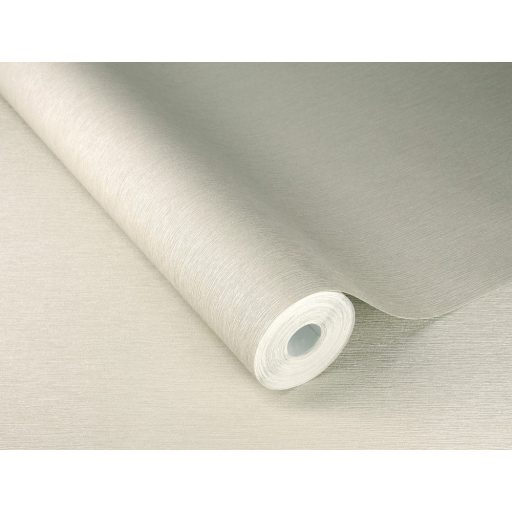 Kifinomult vonalmintázatú strukturált egyszínű minta krémszürke/világosszürke tónus fémes hatás tapéta