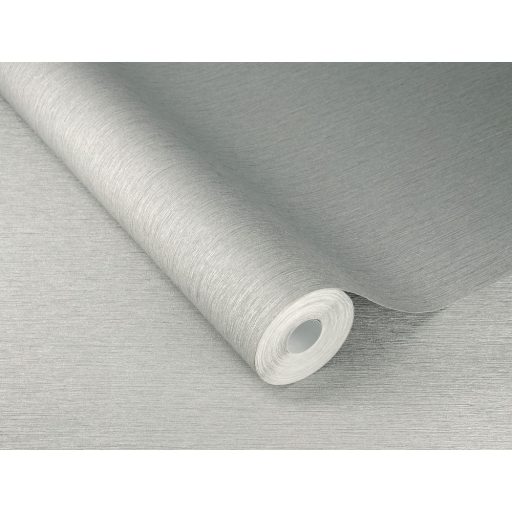 Kifinomult vonalmintázatú strukturált egyszínű minta ezüst/ezüstszürke tónus fémes hatás tapéta