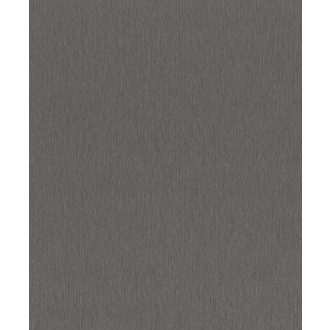   Kifinomult vonalmintázatú strukturált egyszínű minta sötétszürke/antracit tónus fémes hatás tapéta