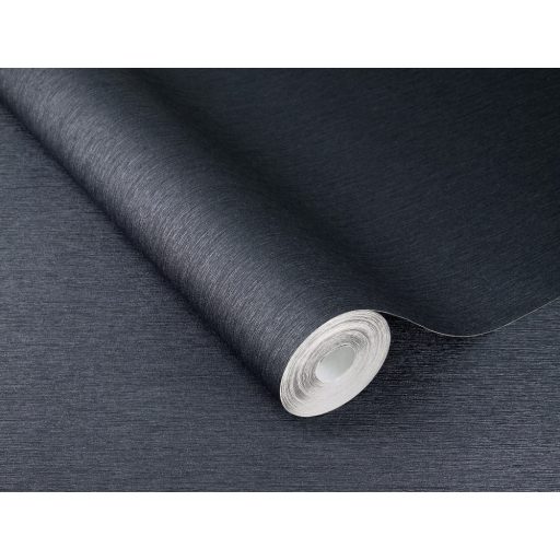 Kifinomult vonalmintázatú strukturált egyszínű minta sötétkék/éjkék tónus fémes hatás tapéta