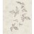 Rasch Lucera 608823 Virágos akvarell megjelenítésű lengedező levelek krém halvány lila szürke ezüst fémes fény tapéta