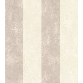   Vintage széles blokkcsíkos krém szürke helyenként finom csillogó ezüstfesték tapéta