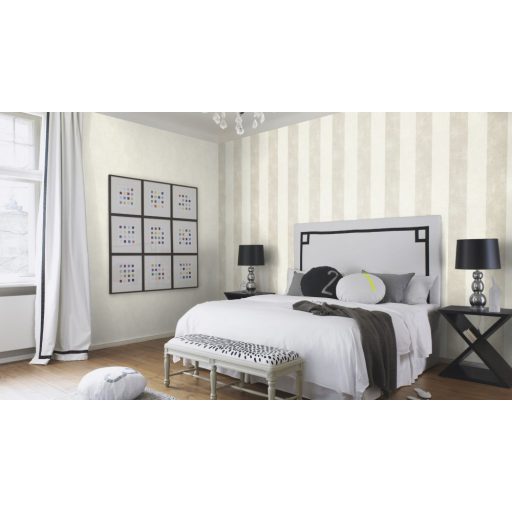 Vintage nyers vakolatminta krémfehér finom ezüst akcentusok tapéta