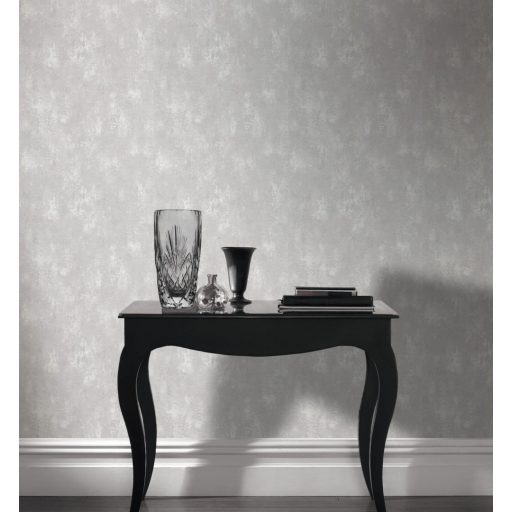 Vintage nyers vakolatminta világosszürke finom ezüst akcentusok tapéta