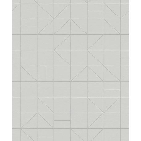 Rasch Modern Art 610741 Grafikus design négyzetek-háromszögek szürke ezüst tapéta