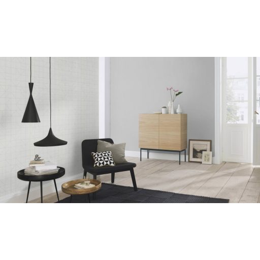 Rasch Modern Art 610741 Grafikus design négyzetek-háromszögek szürke ezüst tapéta