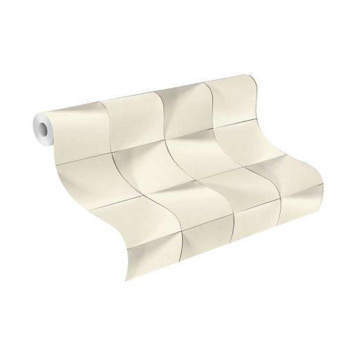 Rasch Modern Art/Make a Change 611359 grafikus 3D minta négyzetek krém szürke tapéta