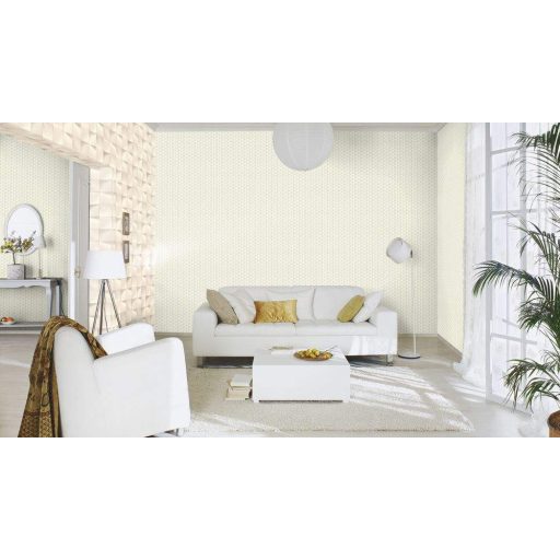 Rasch Modern Art/Make a Change 611533 Grafikus 3D "halpikkely" minta krém szürke tapéta