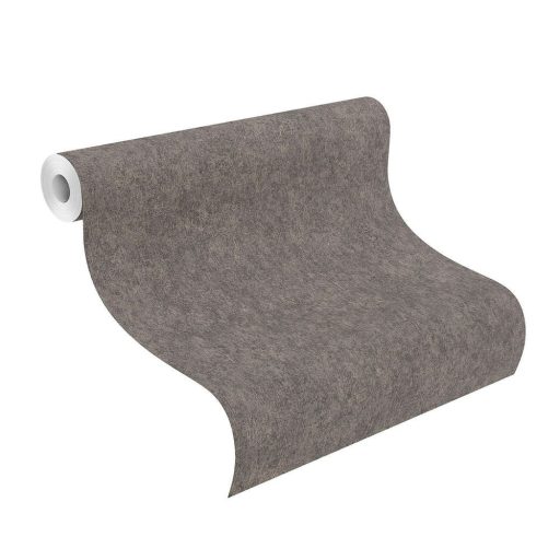 Rasch Linares 617160 Natur Durva vakolatminta egyszínű sötétbarna tapéta
