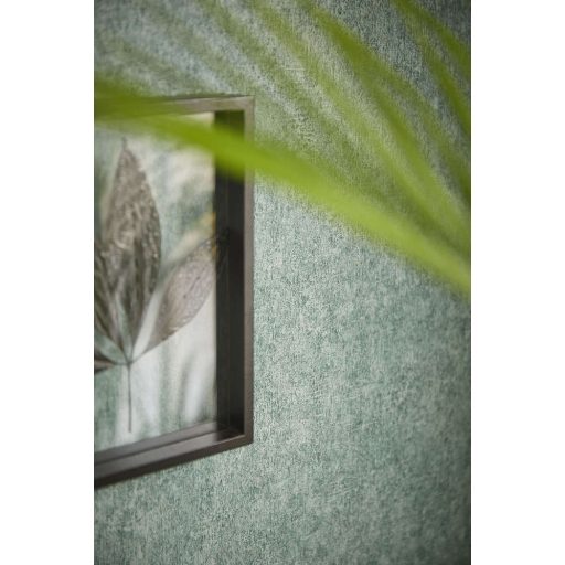 Rasch Linares 617184 Natur Durva vakolatminta egyszínű patinazöld tapéta
