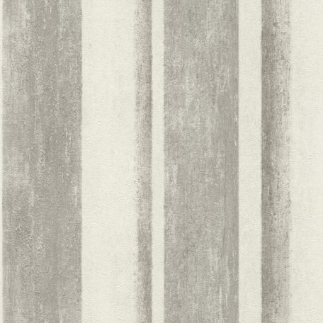 Rasch Linares 617764 Csíkos blokkcsíkos változó szélességű csíkozás plasztikus átmenetek mészfehér szürke szürkésbézs tapéta