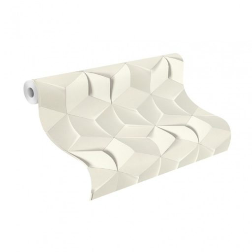 Rasch Modern Art/Make a Change 622331 Geometrikus 3D fehér szürke sötétszürke tapéta