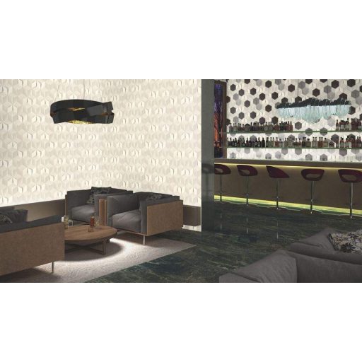 Rasch Modern Art/Make a Change 622331 Geometrikus 3D fehér szürke sötétszürke tapéta