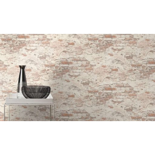 Rasch #tapetenwechsel 625547 málladozó régi táglafal bézs barna krémfehér tapéta