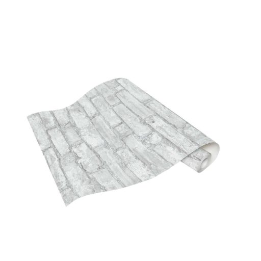 Erismann Imitations 6318-10  natur téglafal 3D világos szürke fehér tapéta