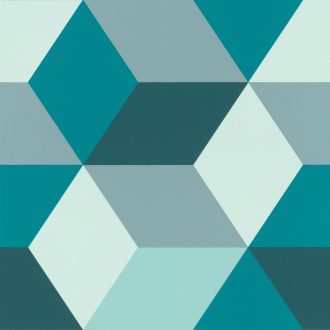   Rasch Sansa 638110 Geometrikus minta fehér zöld szürke türkiz sötétzöld tapéta