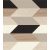 Rasch Sansa/Maya 638554  Geometrikus famintás alapon nyújtott rombuszok fehér bézs barna homokszín fekete tapéta
