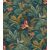 Rasch Sansa/Maya 639216 Trópusi dzsungel kék zöld korallszín barna aranybarna tapéta