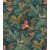 Rasch Sansa/Maya 639216 Trópusi dzsungel kék zöld korallszín barna aranybarna tónus tapéta