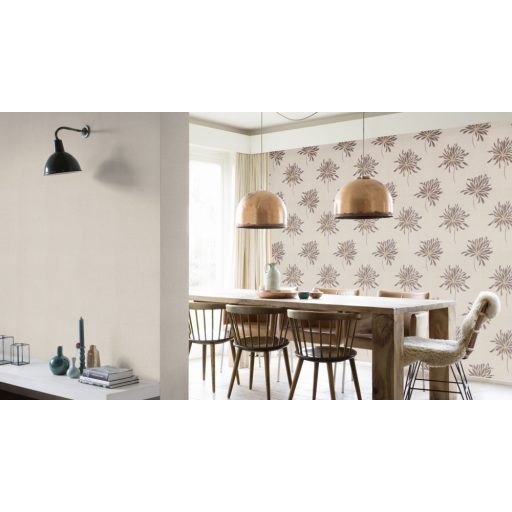 Rasch Andy Wand 639629 Natur Egyszínű textilstruktúra világosbézs finom ezüst akcentusok tapéta