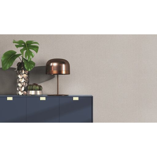 Rasch Andy Wand 639643 Natur Egyszínű textilstruktúra szürkésbarna finom ezüst akcentusok tapéta