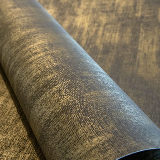 Kézzelfogható és vizuális élmény! Dombornyomott minta speciális csillogó hatással barna és arany tónus tapéta