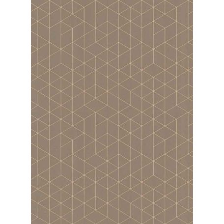 Erismann Scandinja 6466-11 grafikus design barna bronzsárga tapéta