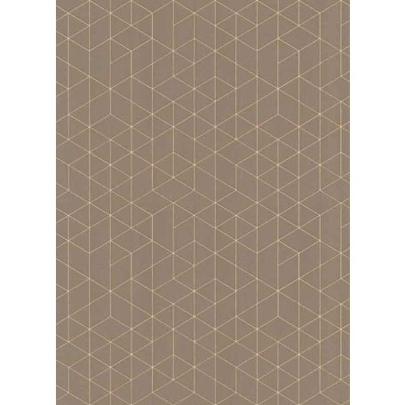 Erismann Scandinja 6466-11 grafikus design barna bronzsárga tapéta