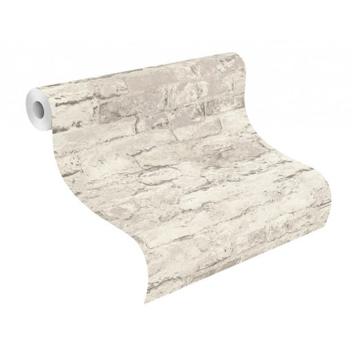 Rasch Andy Wand 649406 Natur kultikus Loft téglafal fehér szürke árnyalatok tapéta