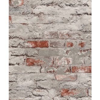   Rasch Andy Wand 649437 Natur kultikus Loft téglafal betonszürke vörösesbarna tapéta
