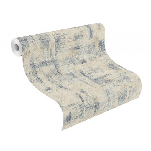 Rasch Andy Wand 650457 Natur Chabby-Chic "koptatott" minta bézs éjkék arany fehér tapéta