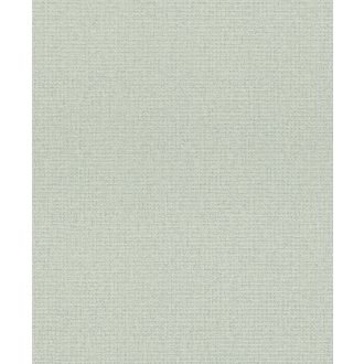   Mediterrán zöld tónusú textilminta fémes ezüst kiemelés tapéta