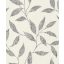 Könnyed szellősen kúszó levelek mintázata törthehér szürke sötétszürke ezüst fémes kiemelés tapéta