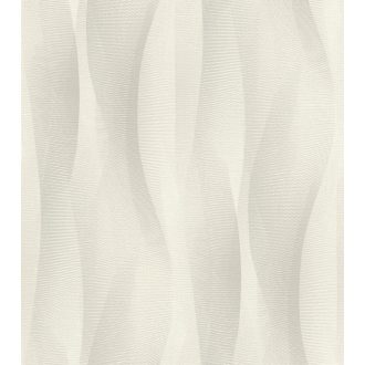   Gyengéd grafikus hullámok szép dinamika harmonikus megjelenés törtfehér szürke tónusok tapéta