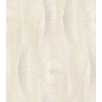   Gyengéd grafikus hullámok szép dinamika harmonikus megjelenés bézs krém kékesszürke rosé tapéta