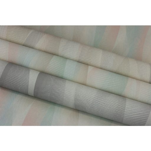 Gyengéd grafikus hullámok szép dinamika harmonikus megjelenés bézs krém kékesszürke rosé tapéta