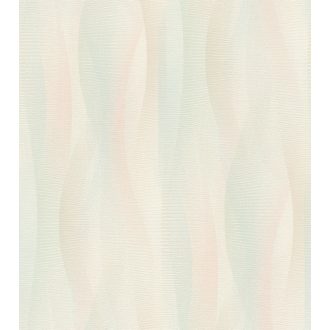   Gyengéd grafikus hullámok szép dinamika harmonikus megjelenés rózsaszín pasztell kék és zöld tapéta