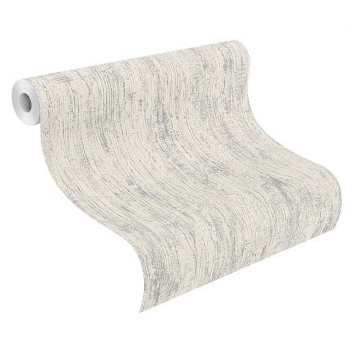 Természetes meszelt famintázat törtfehér szürke tónusok enyhe fény tapéta