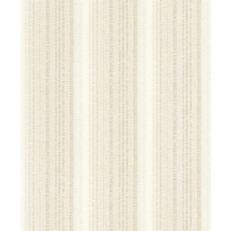 Texturált váltakozó csíkozású minta krémfehér világosbézs tónusok tapéta