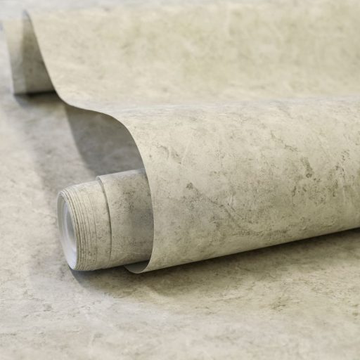 Apró üveggyöngyökkel díszített természetes márványhatású minta homokszín szürkésbézs és szürkésbarna tónus tapéta