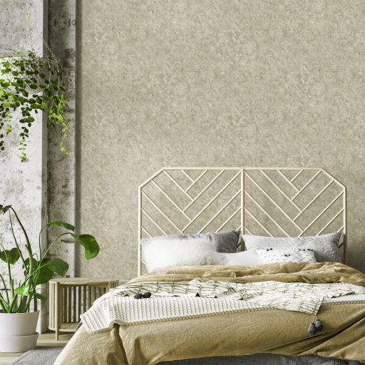 Apró üveggyöngyökkel díszített természetes márványhatású minta szürke barna és szürkésbarna tónus tapéta