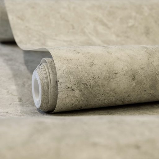 Apró üveggyöngyökkel díszített természetes márványhatású minta szürke barna és szürkésbarna tónus tapéta