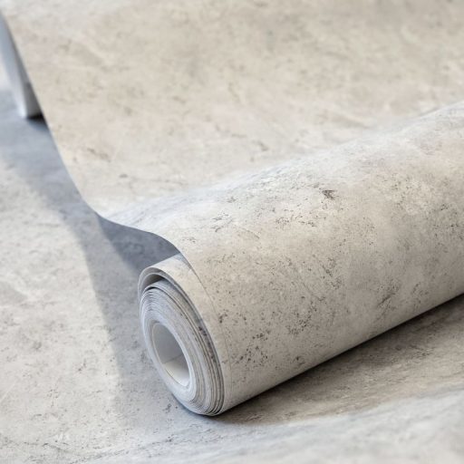 Apró üveggyöngyökkel díszített természetes márványhatású minta szürke és szürkésbarna tónus tapéta