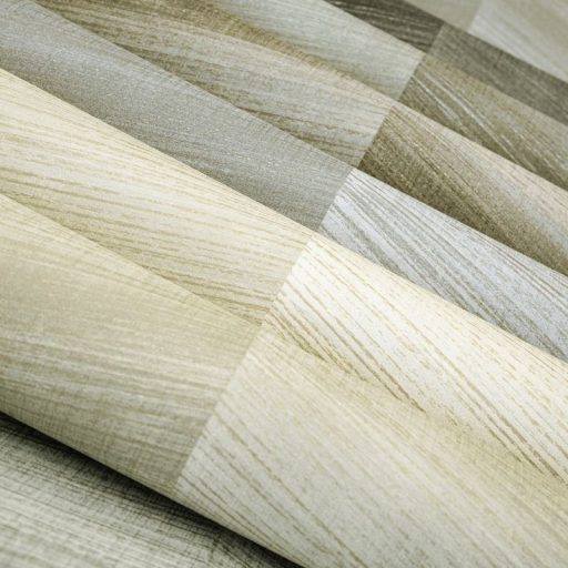 Halszálkába rendezett elegáns és természetes fa textúra mintázat krém bézs és szürkésbézs finom arany fémes hatás tapéta