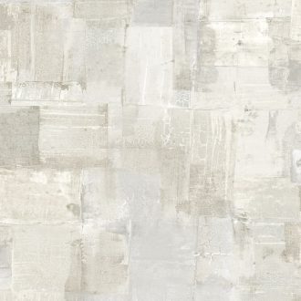   Festékrétegek átfedésében repedezett csillámló felületű töredezett grafikus minta elefántcsont fehér szürke ezüst tónus tapéta